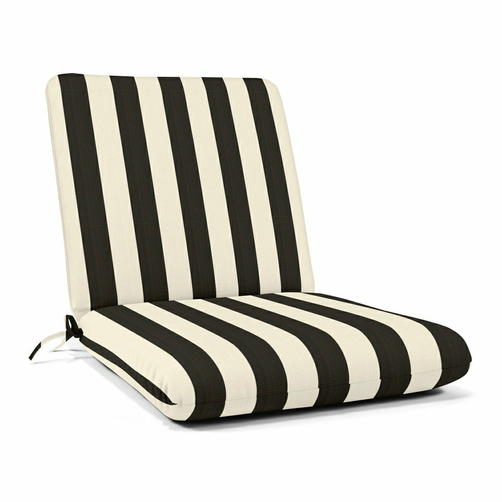 Plow & Hearth Sunbrella Premium Club Cushion with Ties