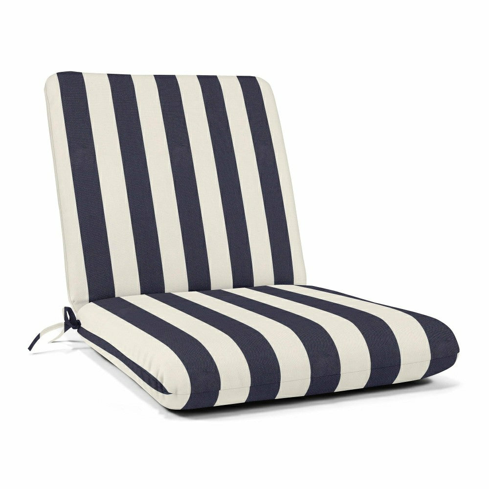Plow & Hearth Sunbrella Premium Club Cushion with Ties