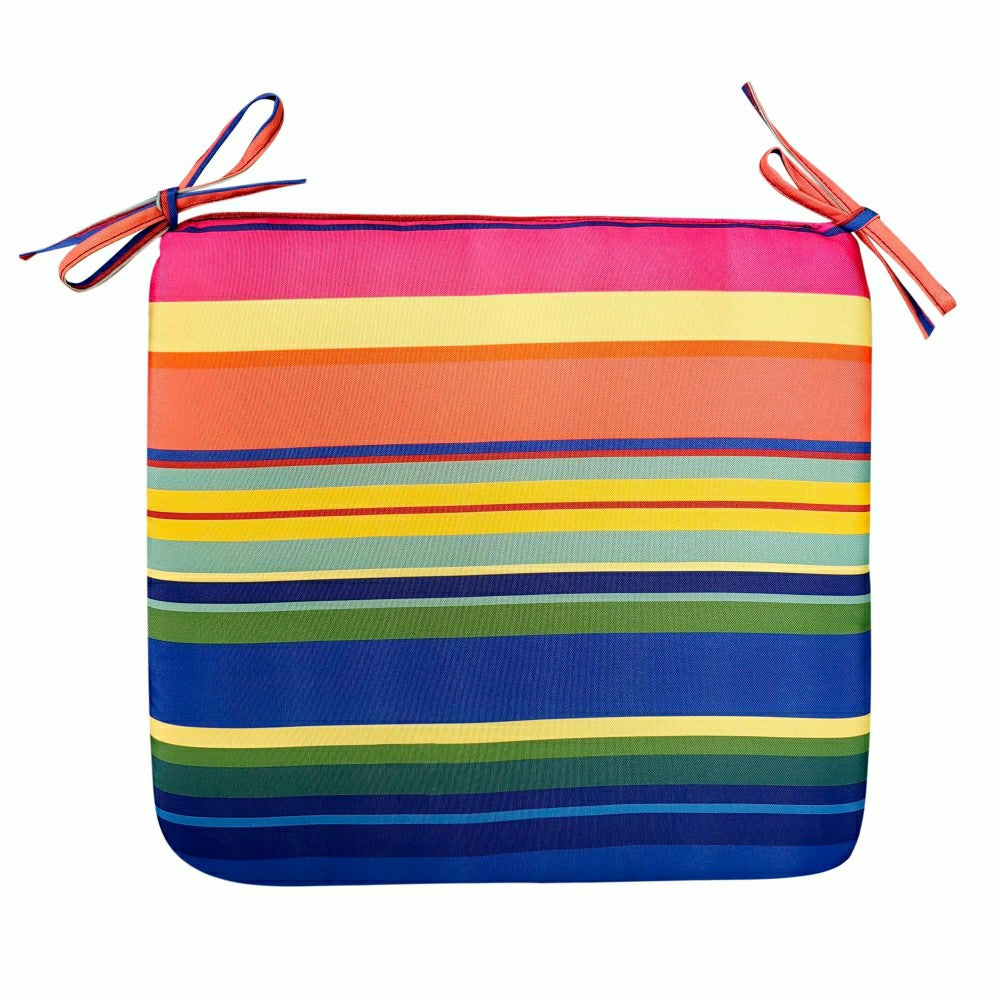 Plow & Hearth Classic Chair Cushion with Ties