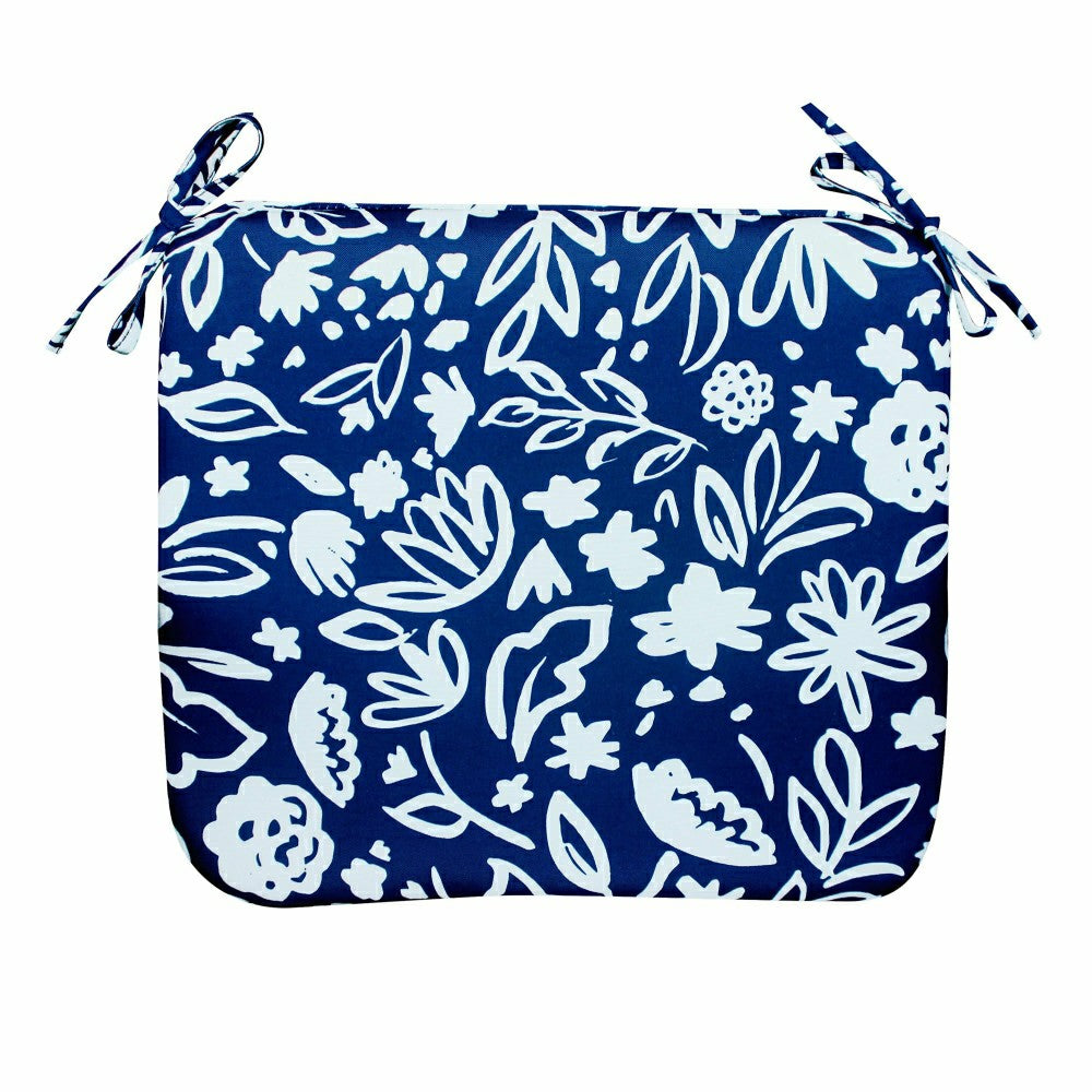 Plow & Hearth Classic Chair Cushion with Ties