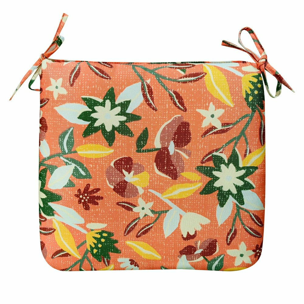 Plow & Hearth Classic Chair Cushion with Ties