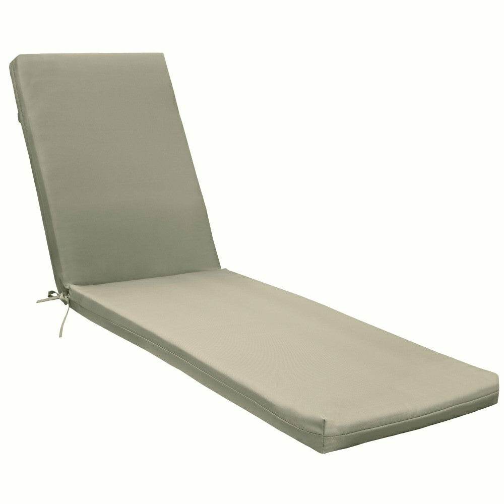 Plow & Hearth Outdoor Polypropylene Lounger Cushion 22"x73", Sage