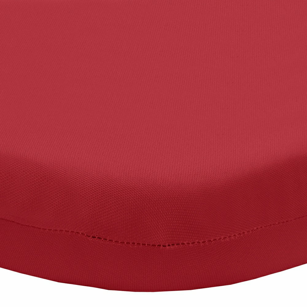 Plow & Hearth Outdoor Polyester Lounger Cushion 22"x73", Solid Red