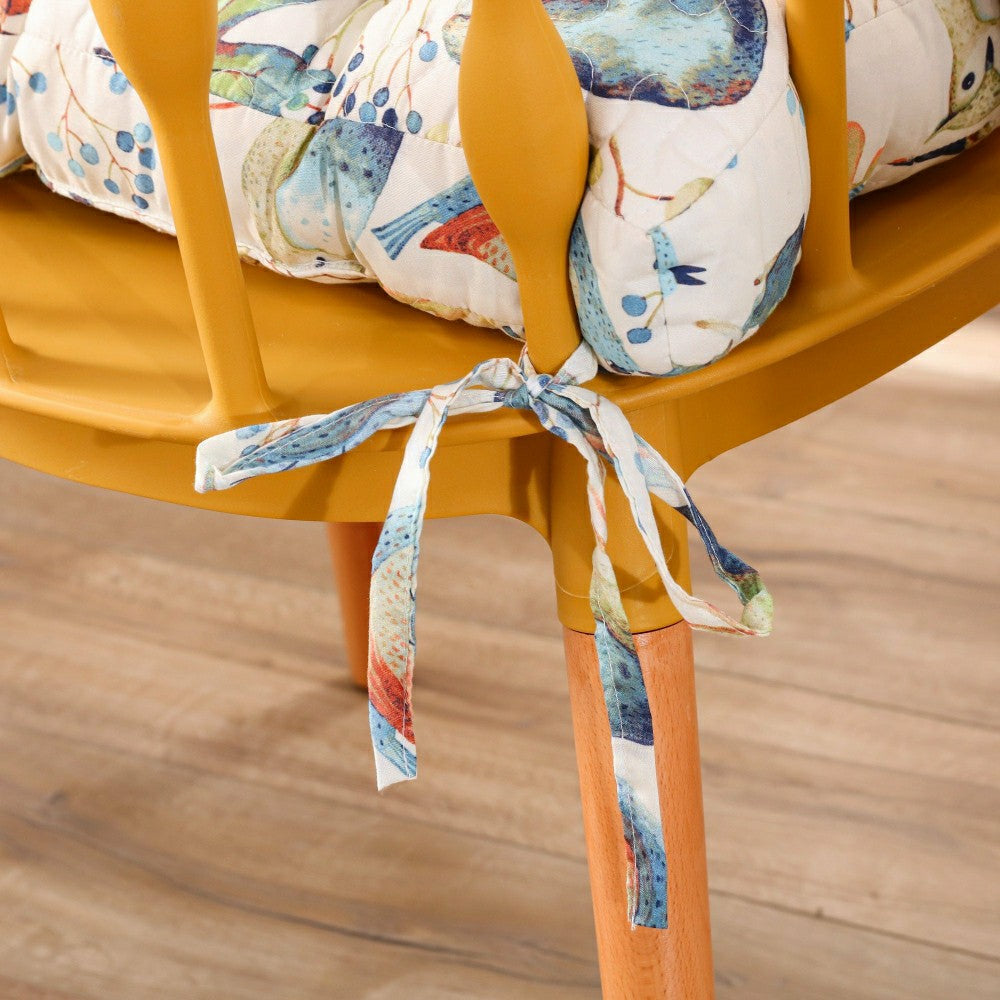 Plow & Hearth Willow Chair Pads Set of 4