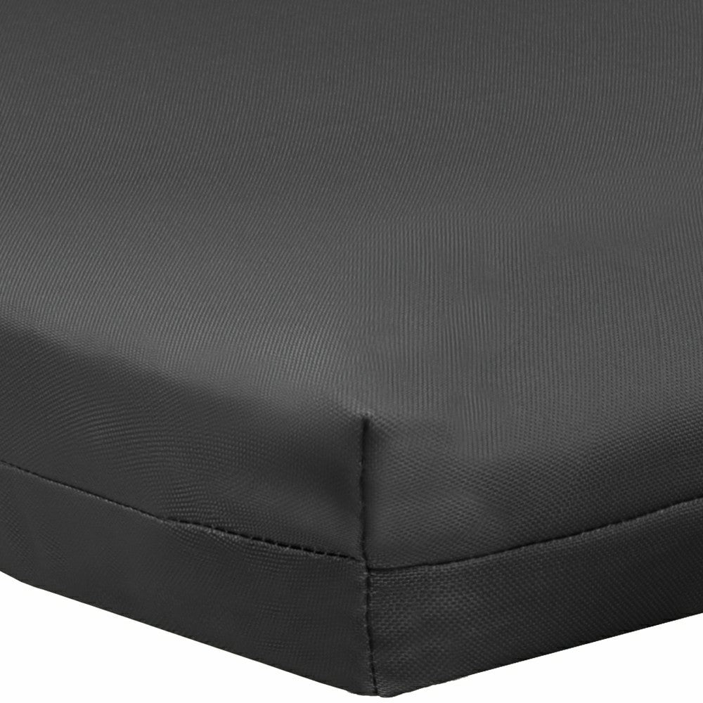 Plow & Hearth Outdoor Polypropylene Arm Chair Cushion 18"x19", Solid Black