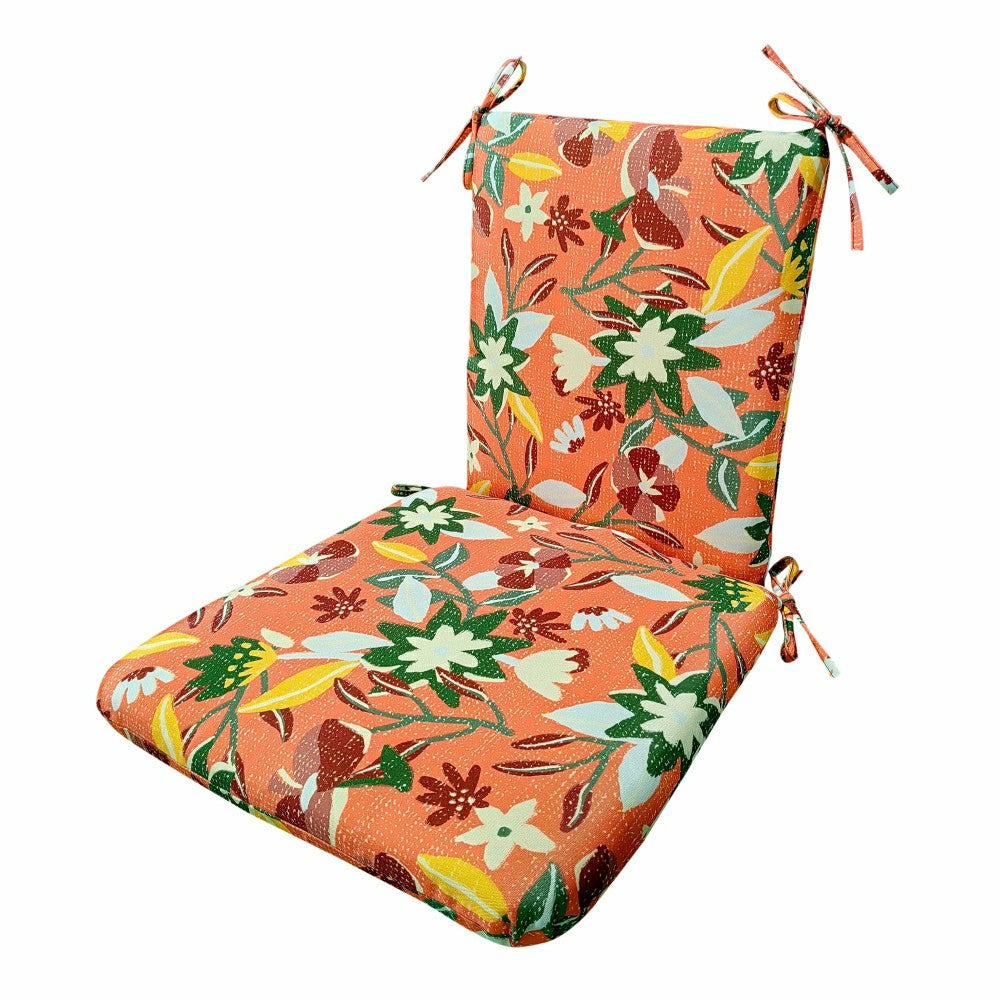 Plow & Hearth Classic Rocking Chair Cushion with Ties