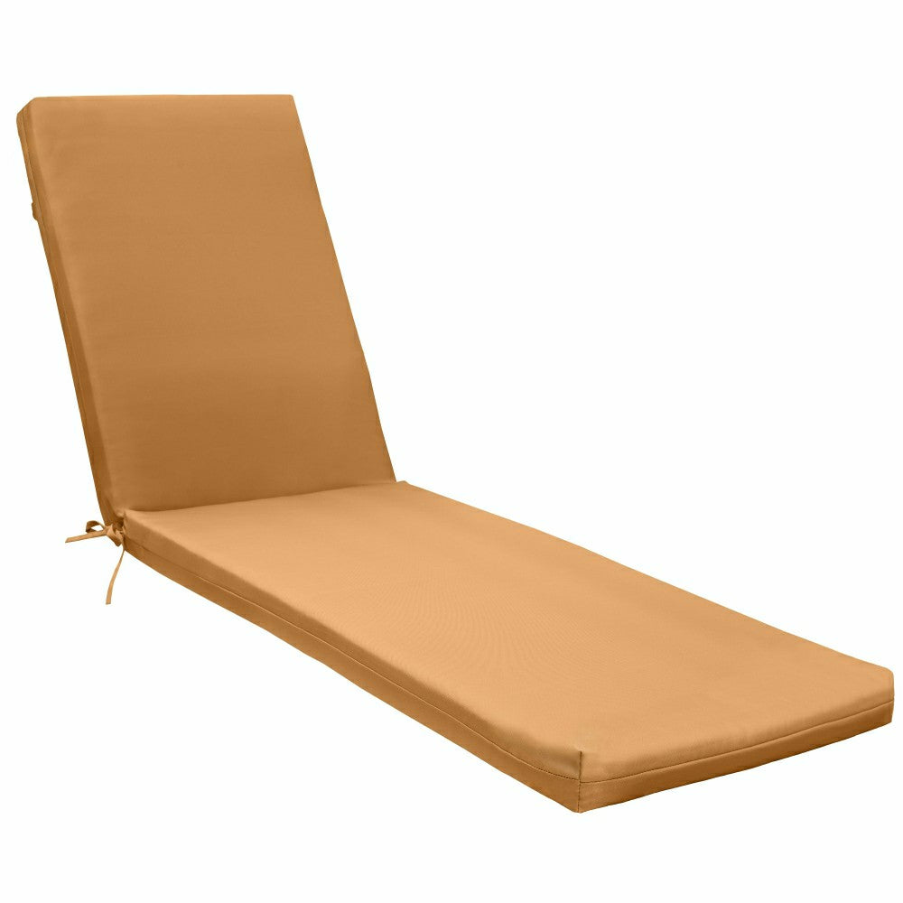 Plow & Hearth Outdoor Polypropylene Lounger Cushion 22"x73", Mustard