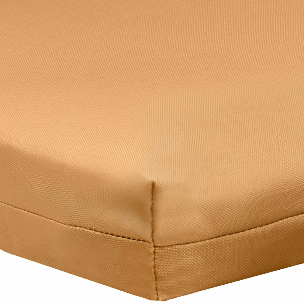 Plow & Hearth Outdoor Polypropylene Arm Chair Cushion 18"x19", Mustard