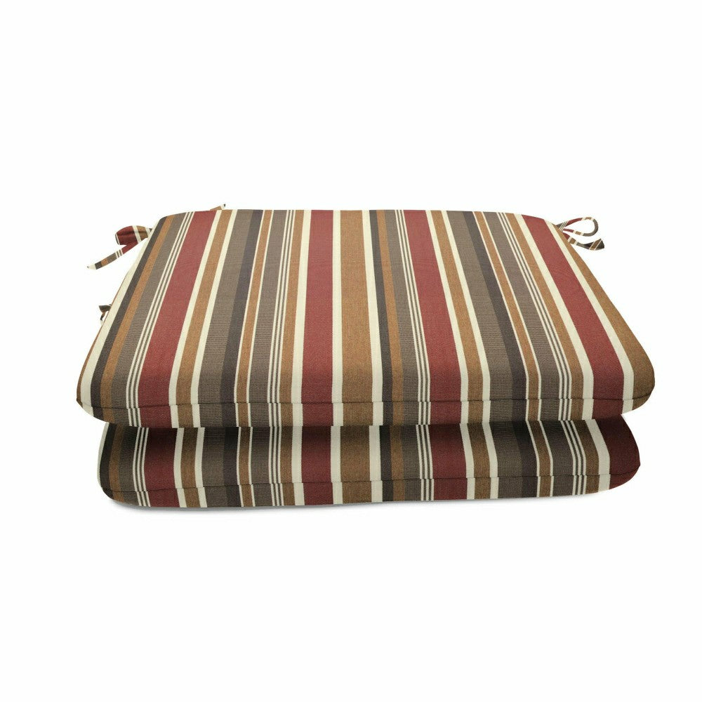 Plow & Hearth Sunbrella Premium Chair Cushion with Ties