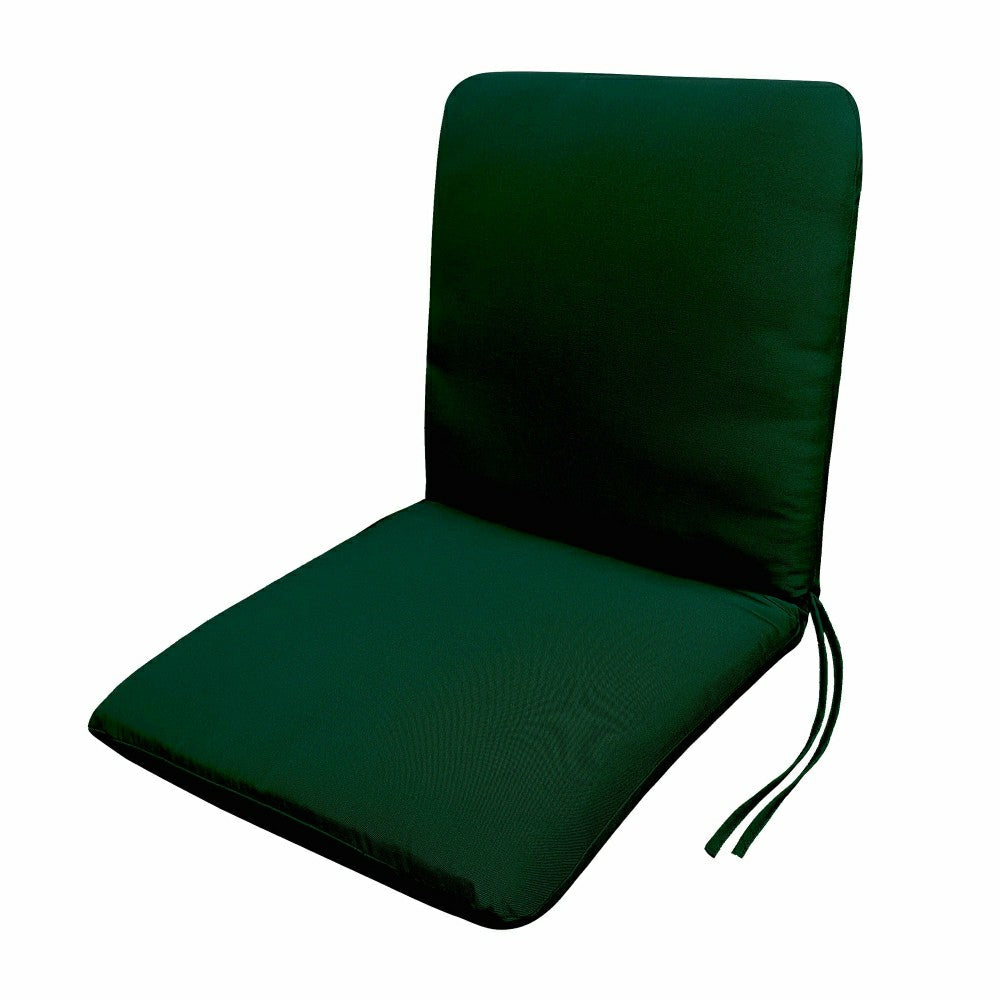 Plow & Hearth Classic Hinged Chair Cushion with Ties