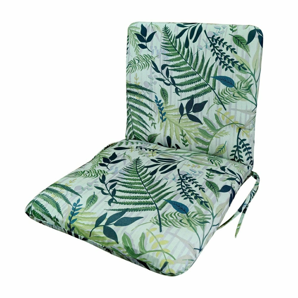Plow & Hearth Classic Hinged Chair Cushion with Ties