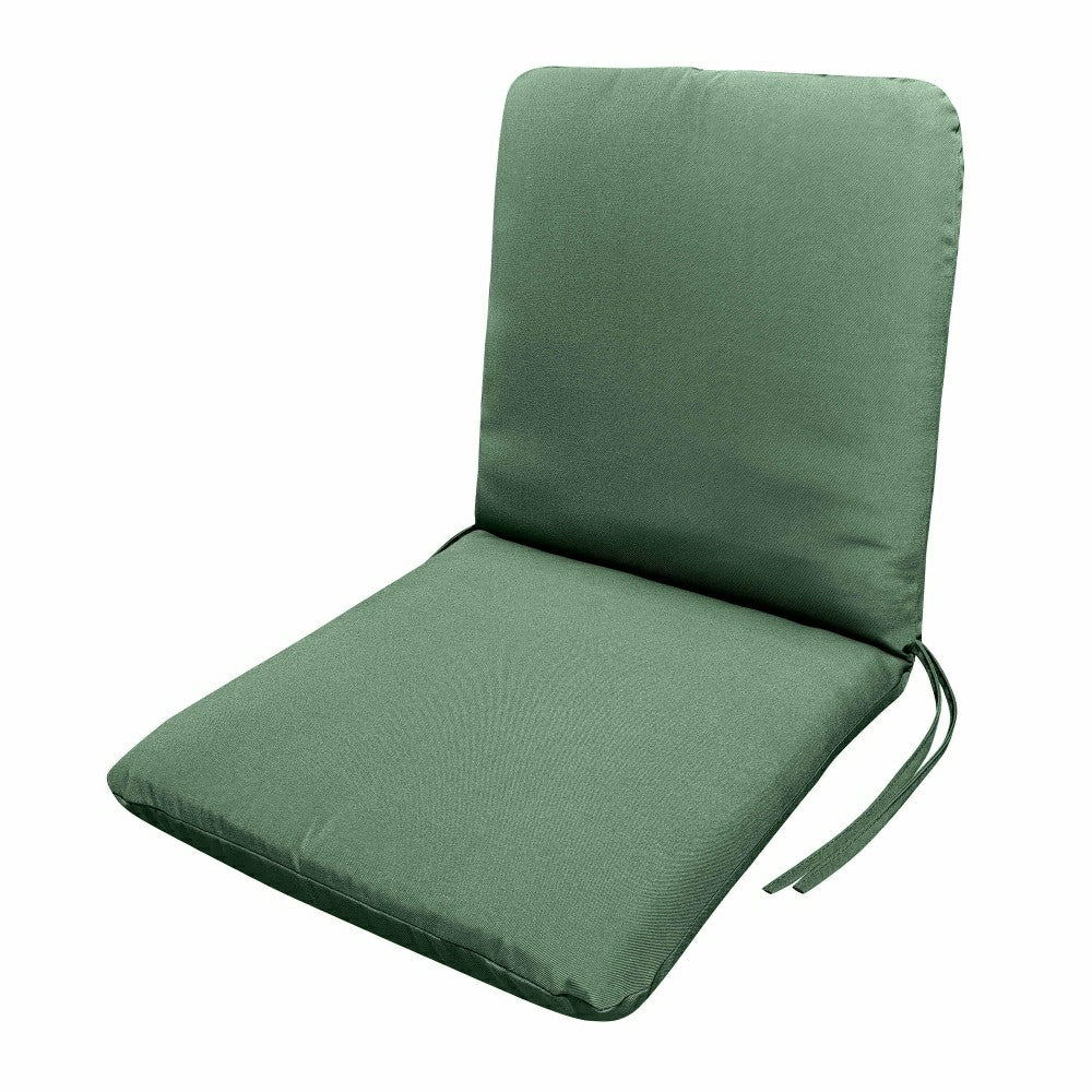 Plow & Hearth Classic Hinged Chair Cushion with Ties