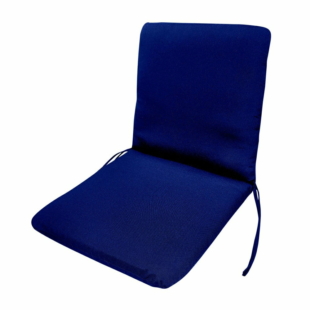 Plow & Hearth Classic Hinged Chair Cushion with Ties