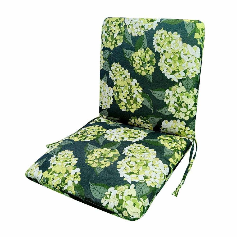Plow & Hearth Classic Hinged Chair Cushion with Ties