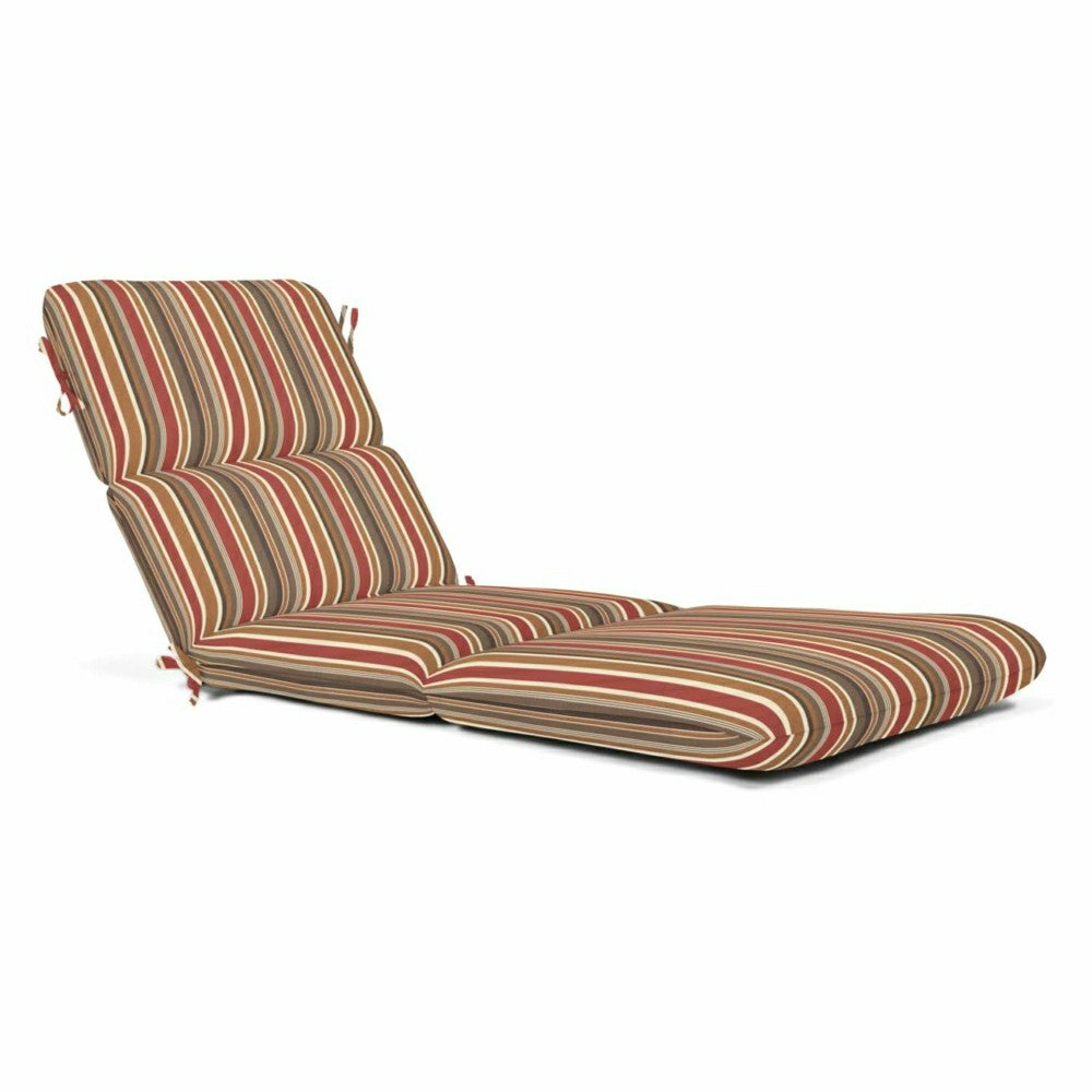 Plow & Hearth Sunbrella Premium Chaise Cushion with Ties