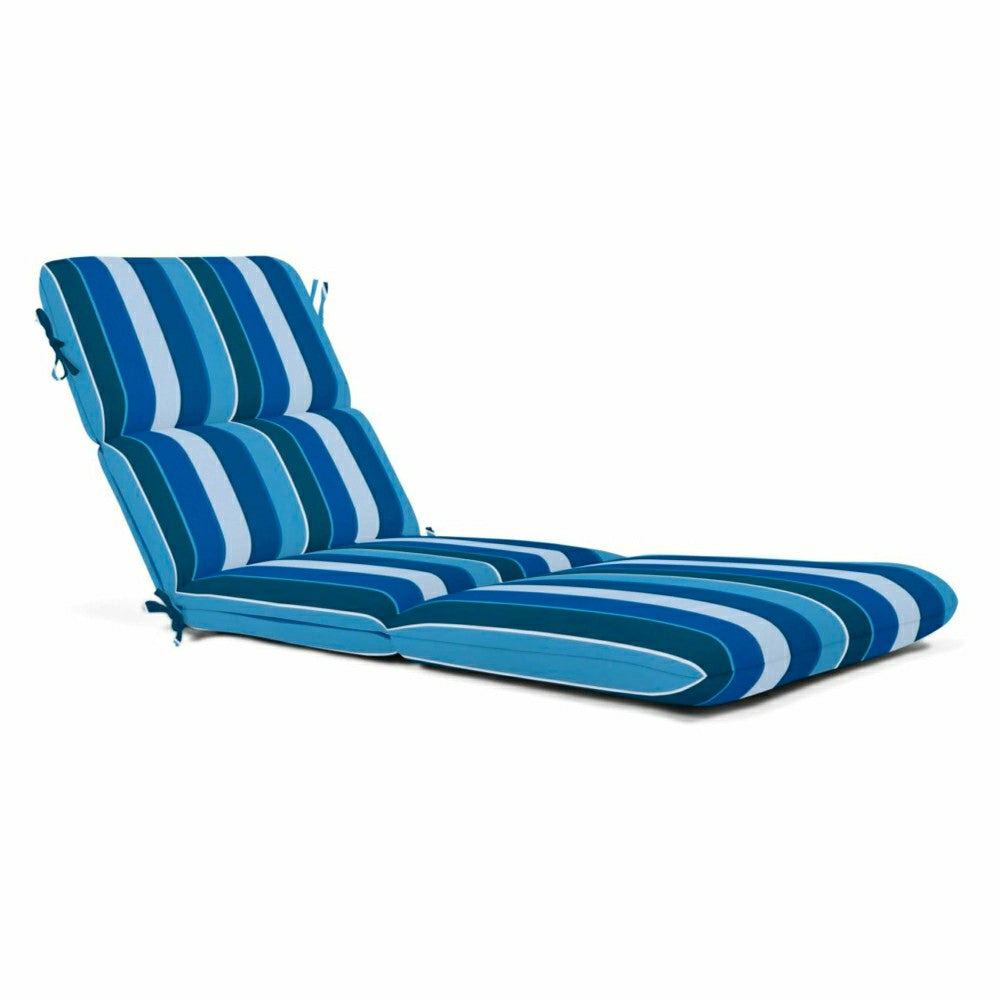 Plow & Hearth Sunbrella Premium Chaise Cushion with Ties