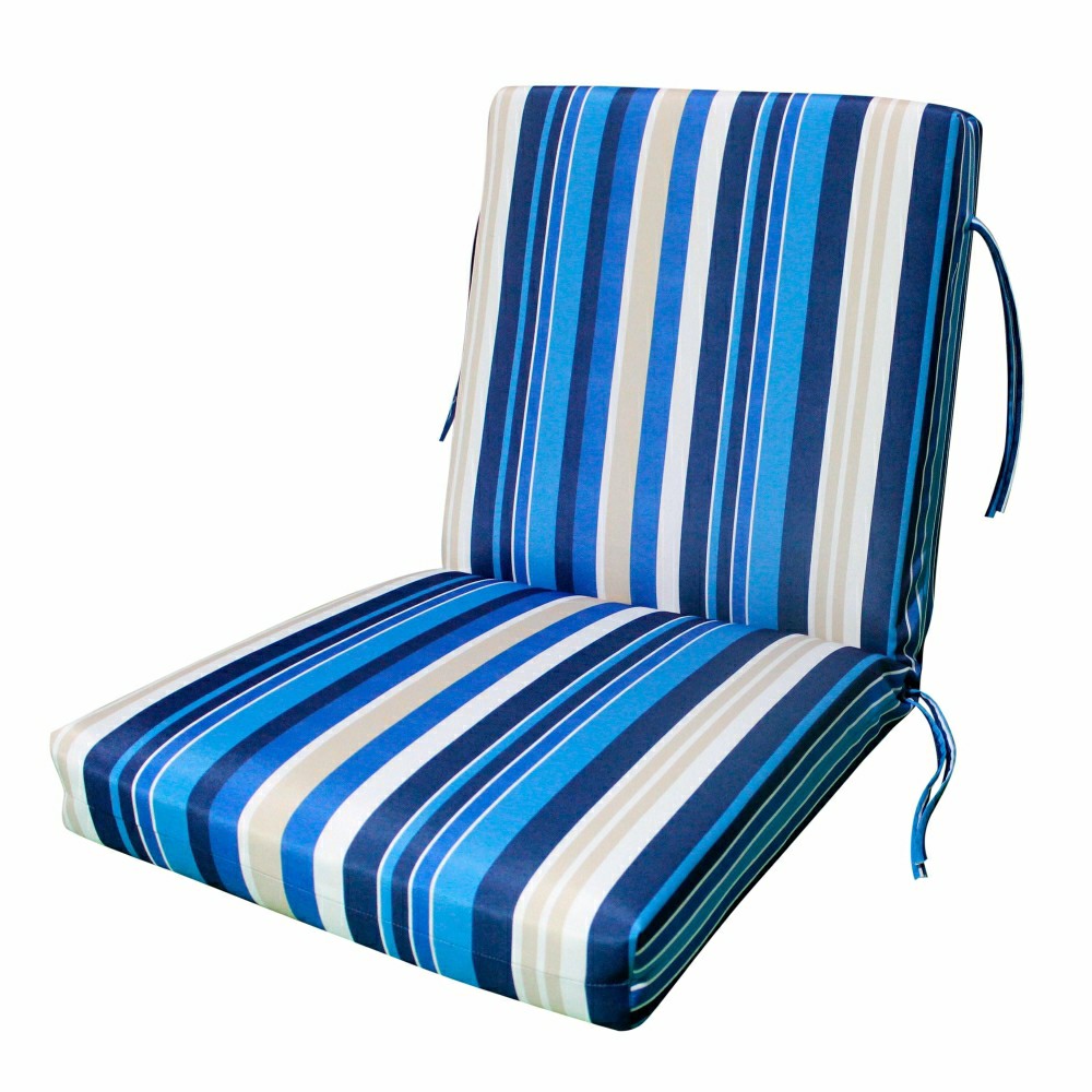 Plow & Hearth Classic Club Cushion with Ties