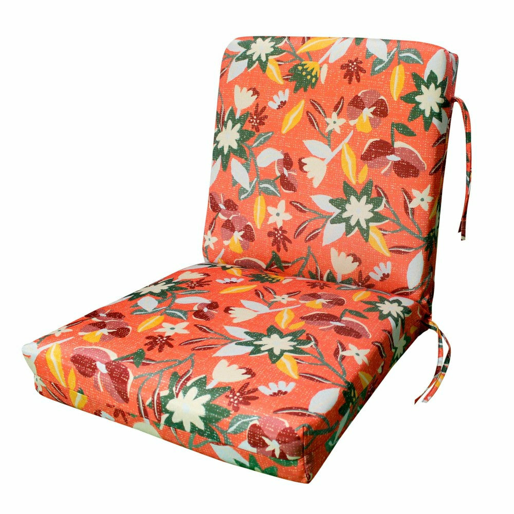 Plow & Hearth Classic Club Cushion with Ties