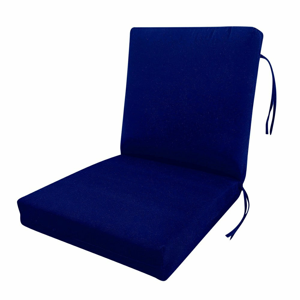 Plow & Hearth Classic Club Cushion with Ties
