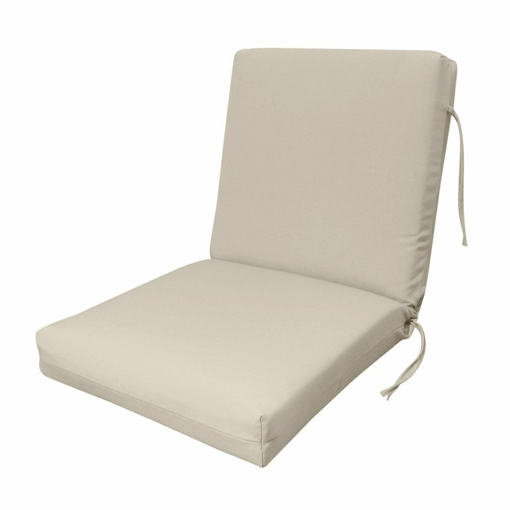 Plow & Hearth Classic Club Cushion with Ties