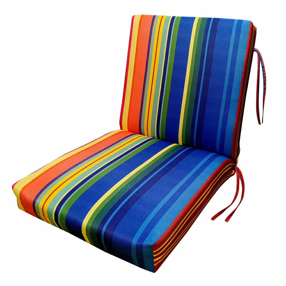 Plow & Hearth Classic Club Cushion with Ties