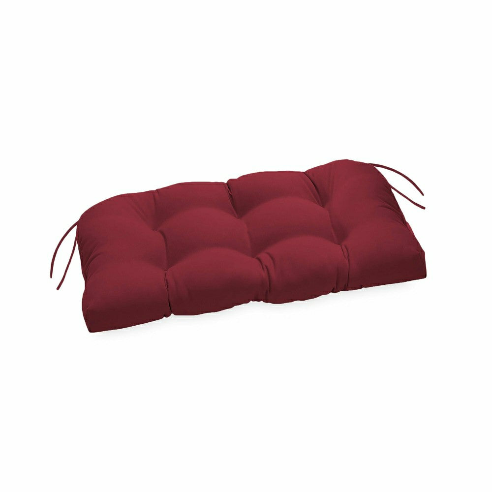 Plow & Hearth Classic Bench/Glider Cushion with Ties, 41" x 20" x 3"