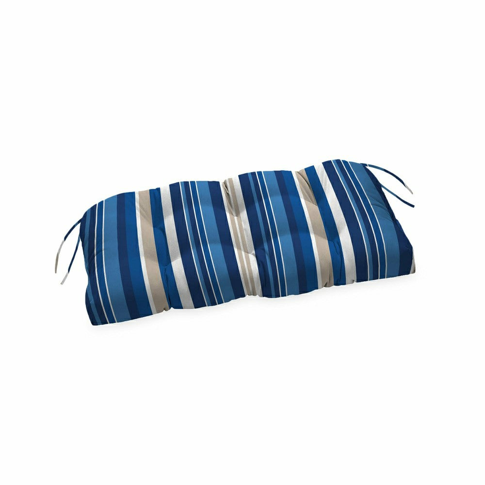 Plow & Hearth Classic Bench/Glider Cushion with Ties, 41" x 20" x 3"