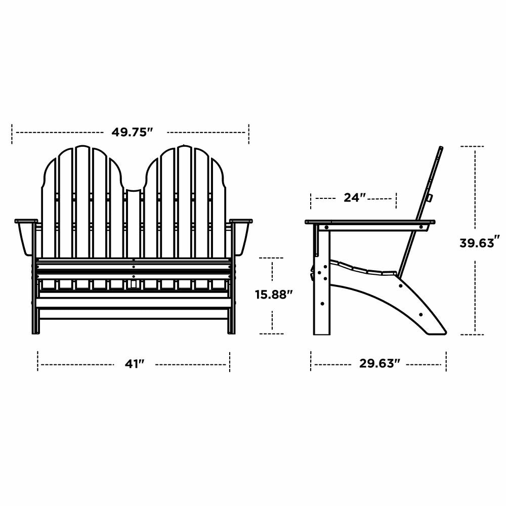Plow & Hearth POLYWOOD® Adirondack Bench