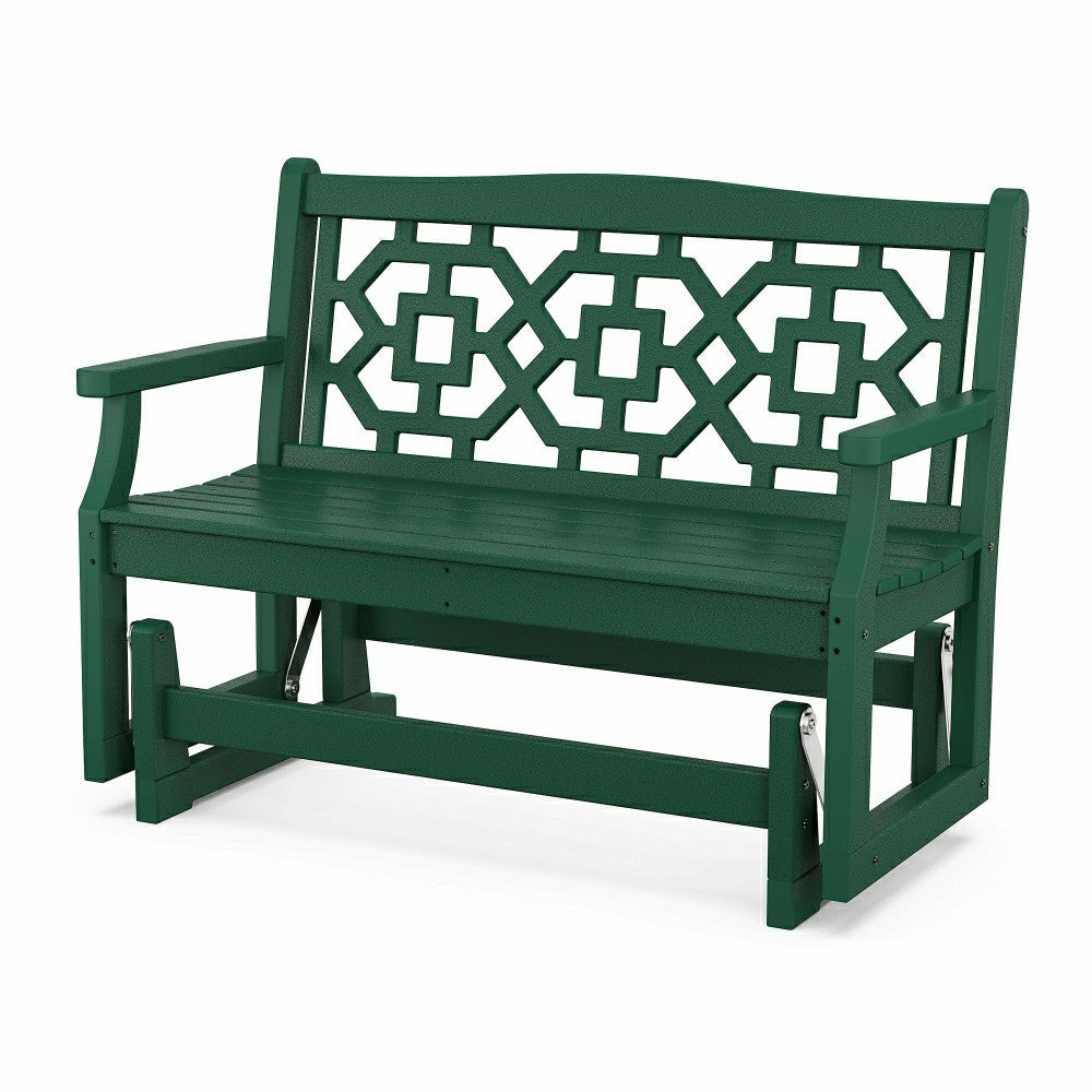 Plow & Hearth POLYWOOD® Chinoiserie Glider