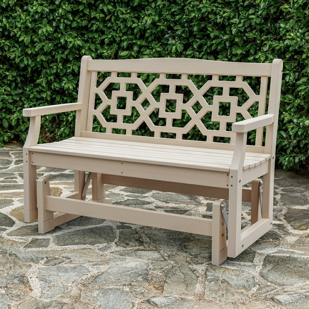 Plow & Hearth POLYWOOD® Chinoiserie Glider