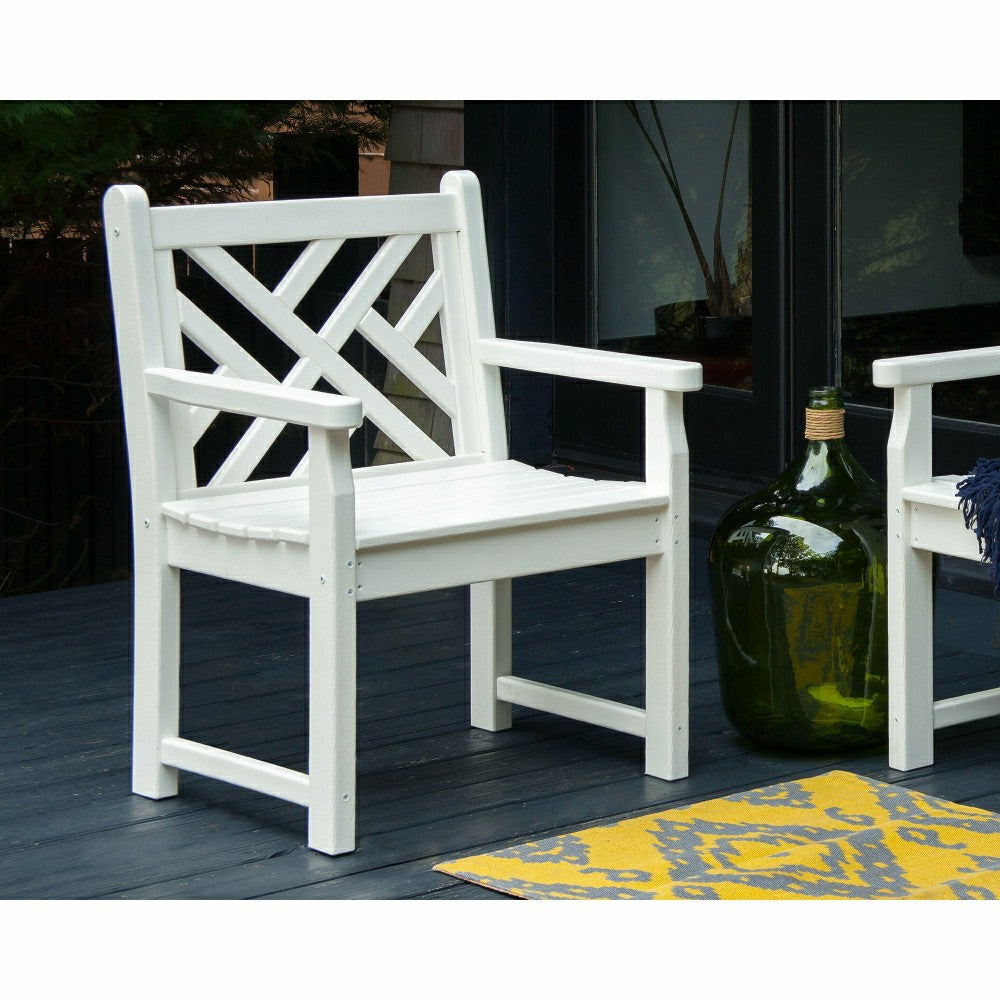 Plow & Hearth POLYWOOD® Chippendale Garden Armchair