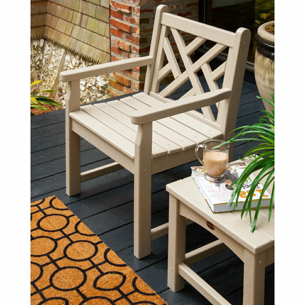 Plow & Hearth POLYWOOD® Chippendale Garden Armchair