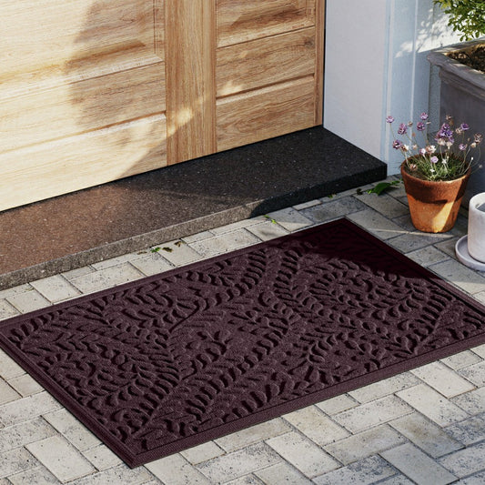 Plow & Hearth WaterHog® Indoor/Outdoor Leaves Doormat, 2' x 3'