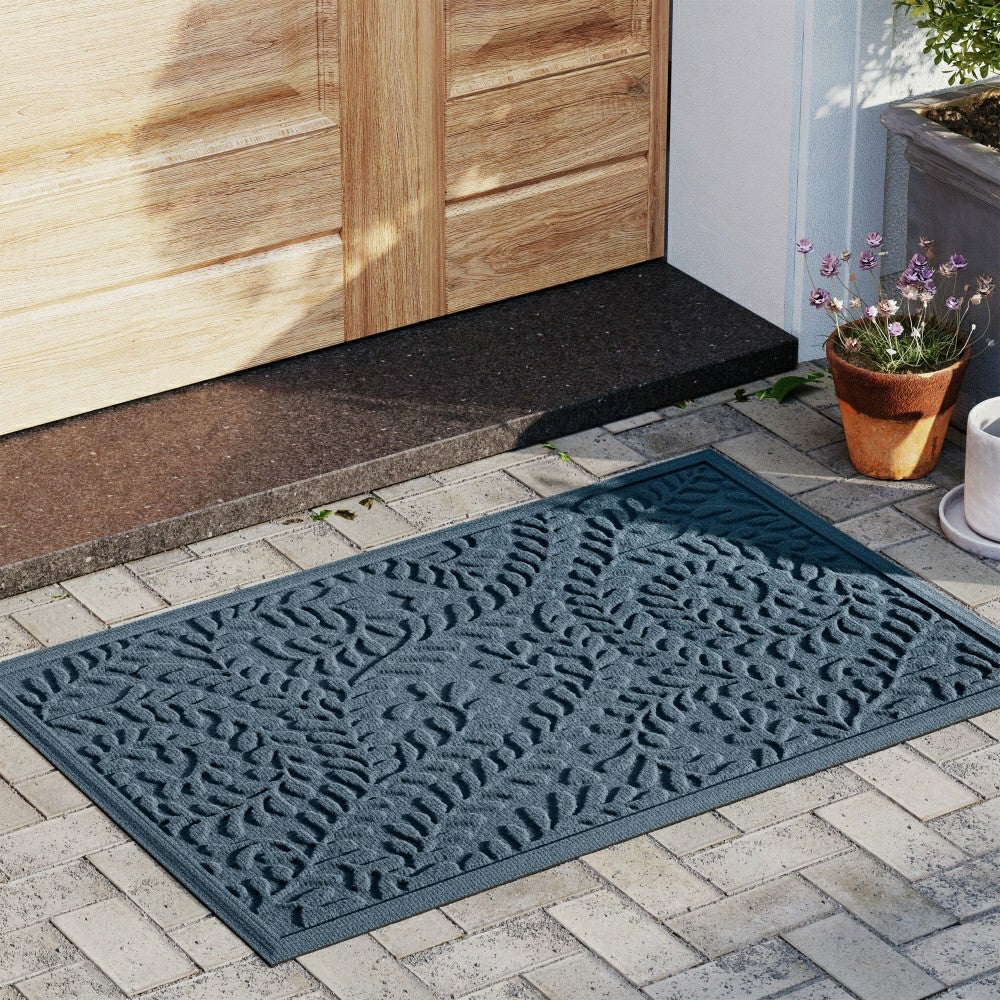 Plow & Hearth WaterHog® Indoor/Outdoor Leaves Doormat, 3' x 5'