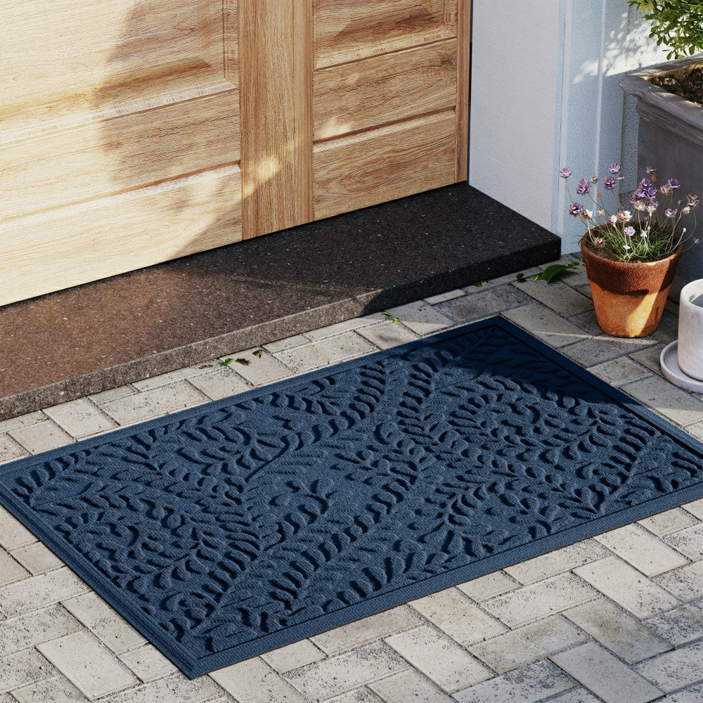 Plow & Hearth WaterHog® Indoor/Outdoor Leaves Doormat, 3' x 5'