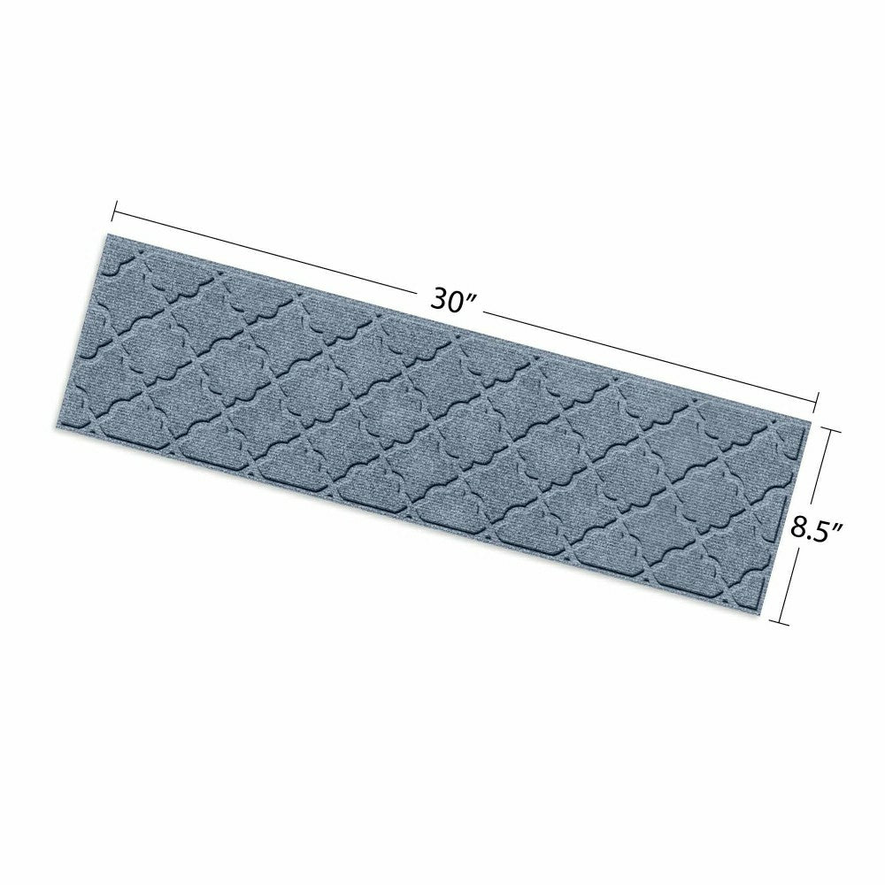 Plow & Hearth WaterHog® Cordova 8.5"x30" Indoor Outdoor Stair Treads, Set of 4