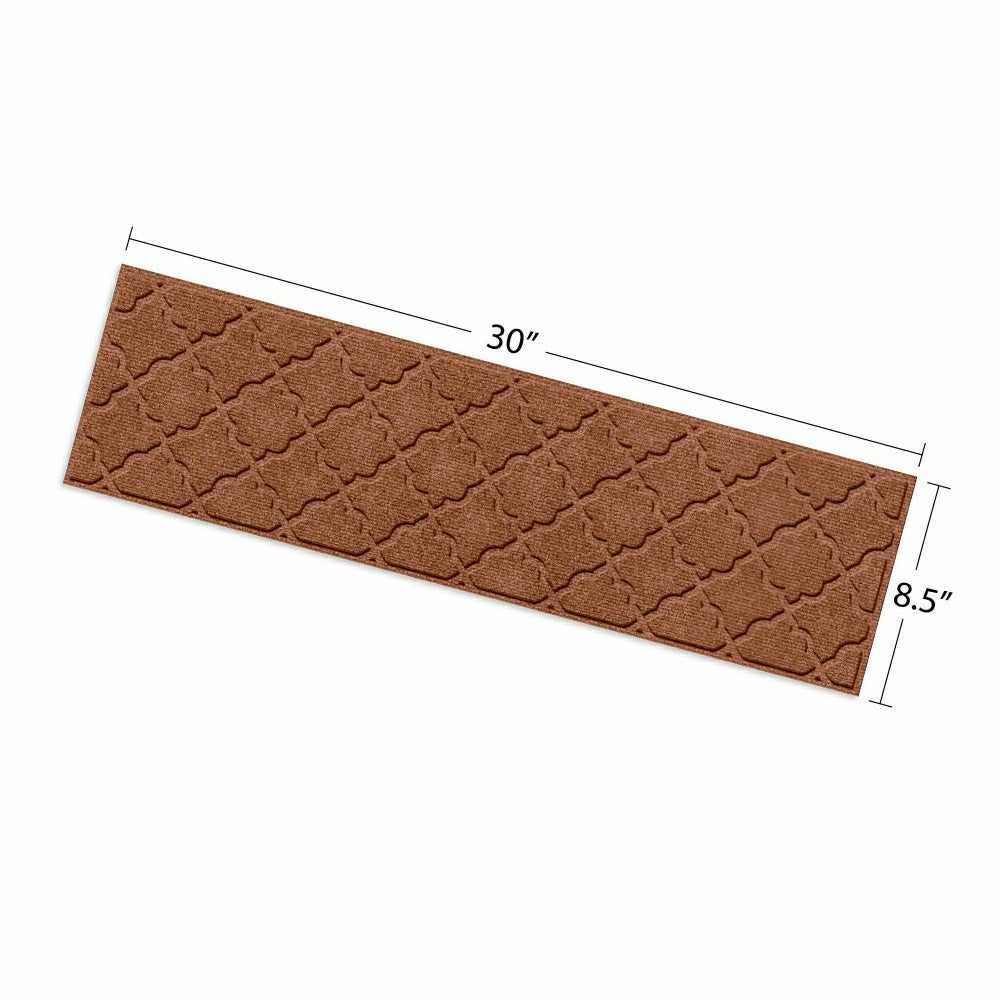 Plow & Hearth WaterHog® Cordova 8.5"x30" Indoor Outdoor Stair Treads, Set of 4