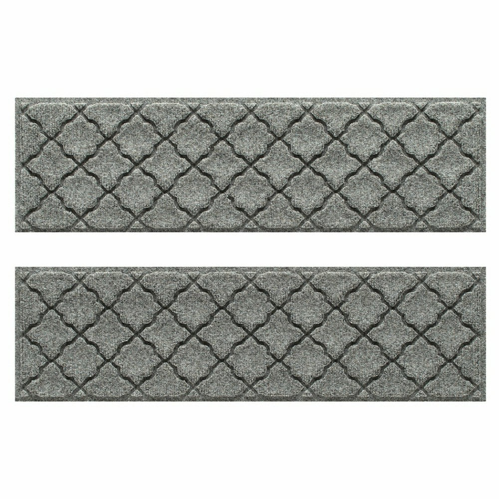 Plow & Hearth WaterHog® Cordova 8.5"x30" Indoor Outdoor Stair Treads, Set of 4