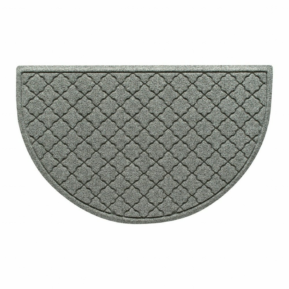 Plow & Hearth WaterHog® Cordova 24"x39" Half Round Indoor Outdoor Doormat