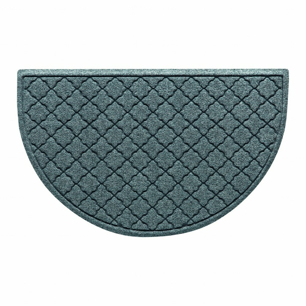 Plow & Hearth WaterHog® Cordova 24"x39" Half Round Indoor Outdoor Doormat