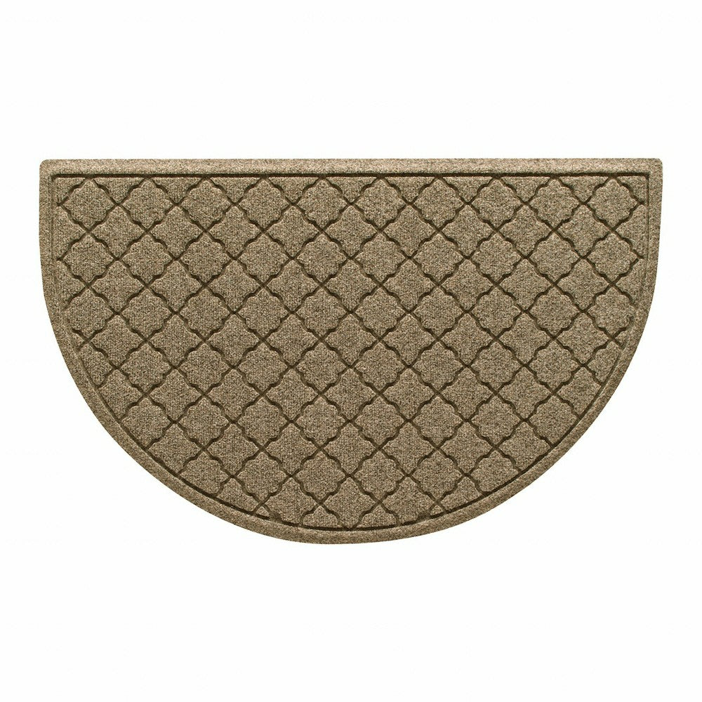 Plow & Hearth WaterHog® Cordova 24"x39" Half Round Indoor Outdoor Doormat