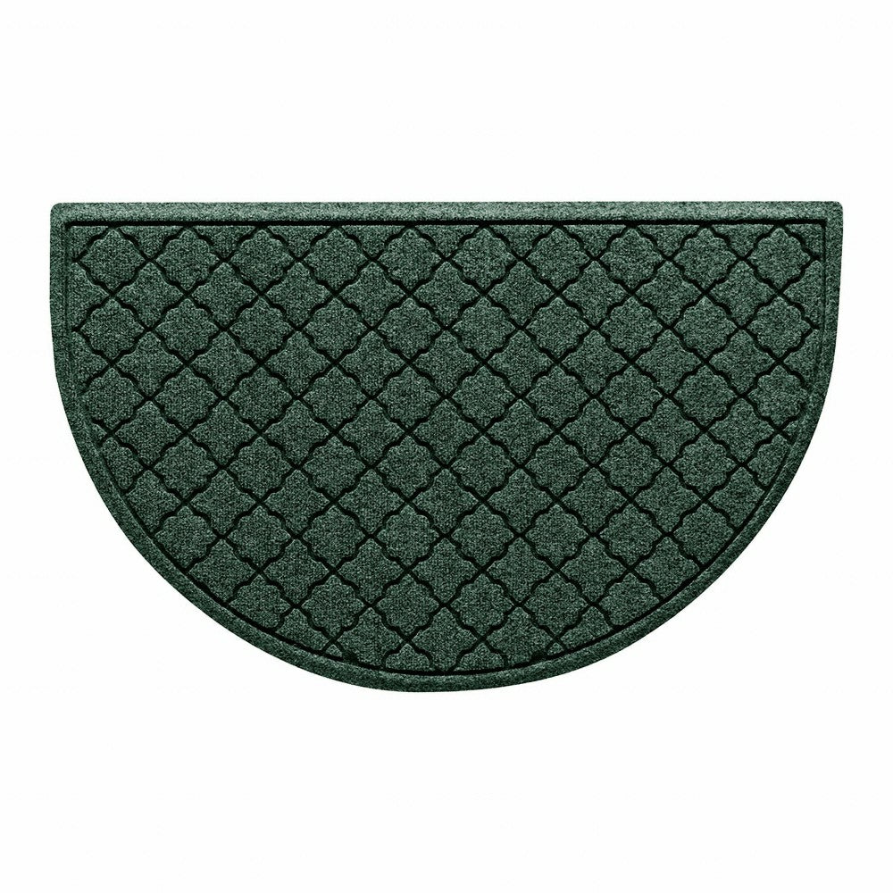 Plow & Hearth WaterHog® Cordova 24"x39" Half Round Indoor Outdoor Doormat