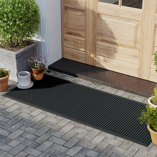 Plow & Hearth WaterHog® Indoor/Outdoor Cubes Doormat, 3' x 7'