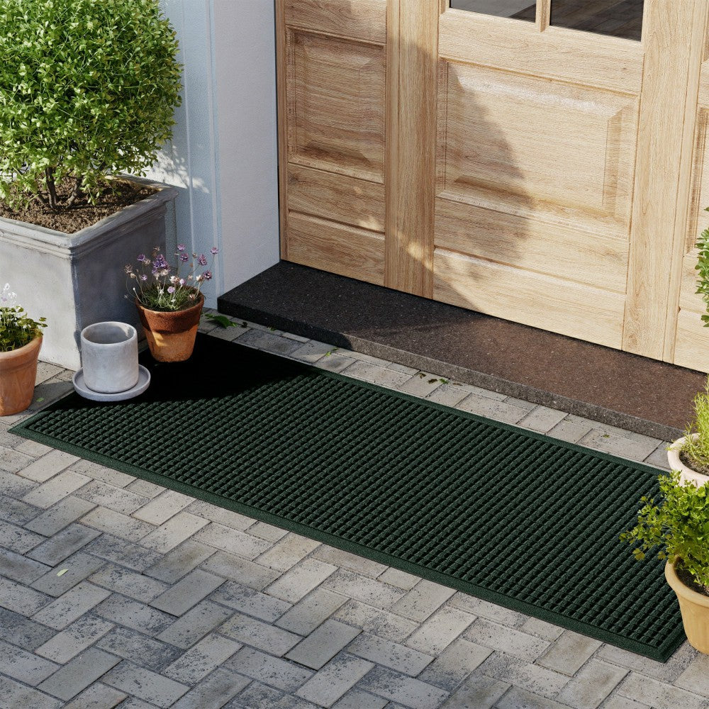 Plow & Hearth WaterHog® Indoor/Outdoor Cubes Doormat, 3' x 7'