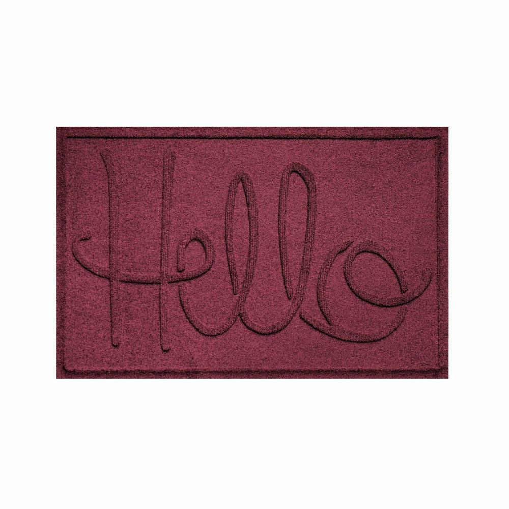 Plow & Hearth WaterHog® Indoor/Outdoor Hello Doormat, 2' x 3'