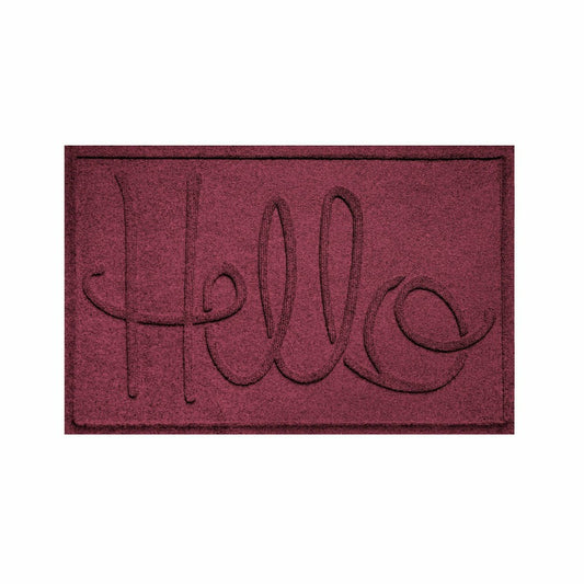 Plow & Hearth WaterHog® Indoor/Outdoor Hello Doormat, 2' x 3'