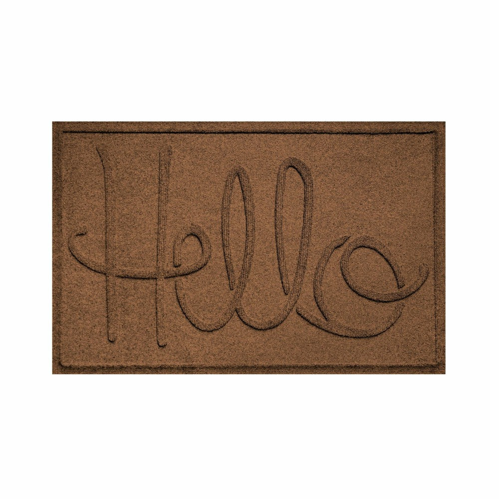 Plow & Hearth WaterHog® Indoor/Outdoor Hello Doormat, 2' x 3'