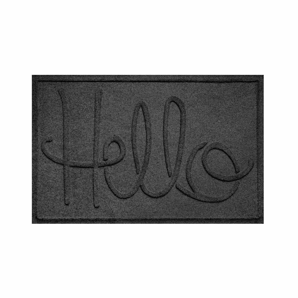 Plow & Hearth WaterHog® Indoor/Outdoor Hello Doormat, 2' x 3'