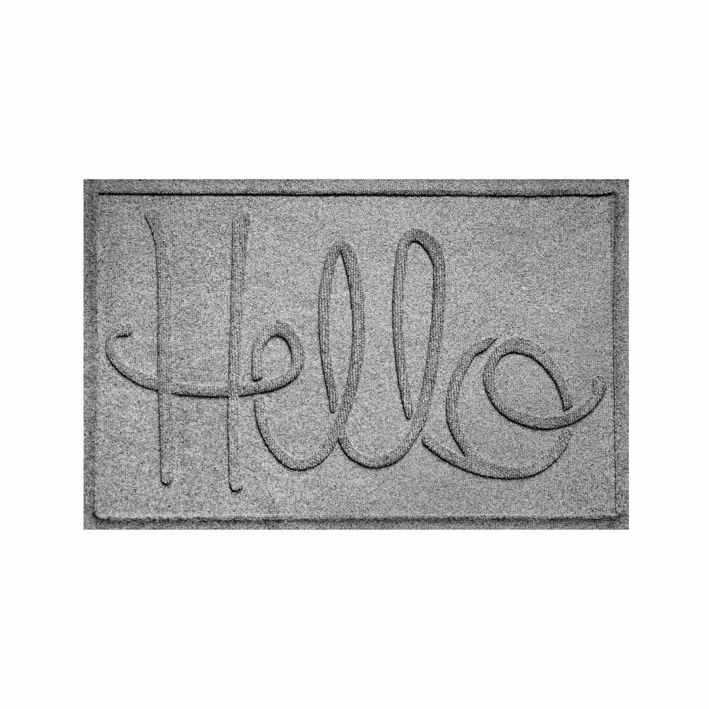 Plow & Hearth WaterHog® Indoor/Outdoor Hello Doormat, 2' x 3'