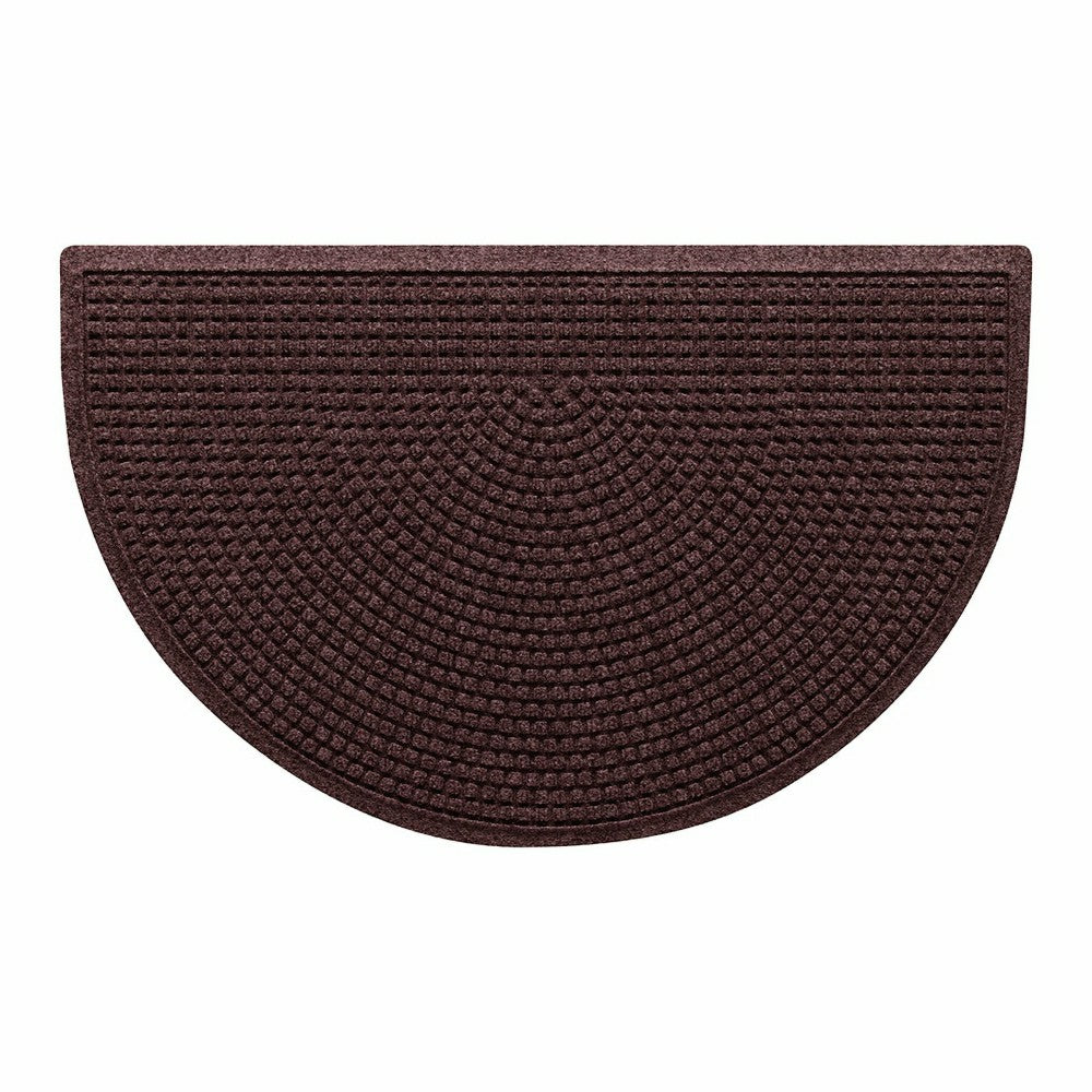 Plow & Hearth WaterHog® Indoor/Outdoor Cubes Half-Round Doormat, 24" x 39"